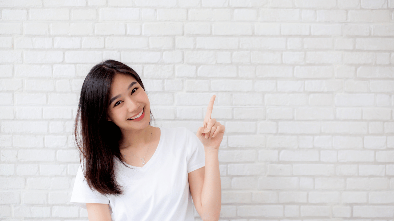 笑顔の女性